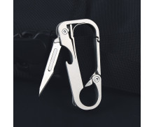 EDC02 Titanium Buckle Keychain No. 11 Blade Multifunctional Knife with  Removable Blades UD408856